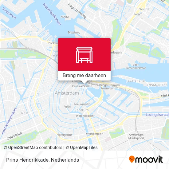 Prins Hendrikkade kaart