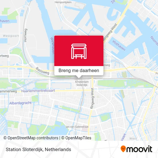 Station Sloterdijk kaart