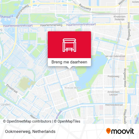 Ookmeerweg kaart