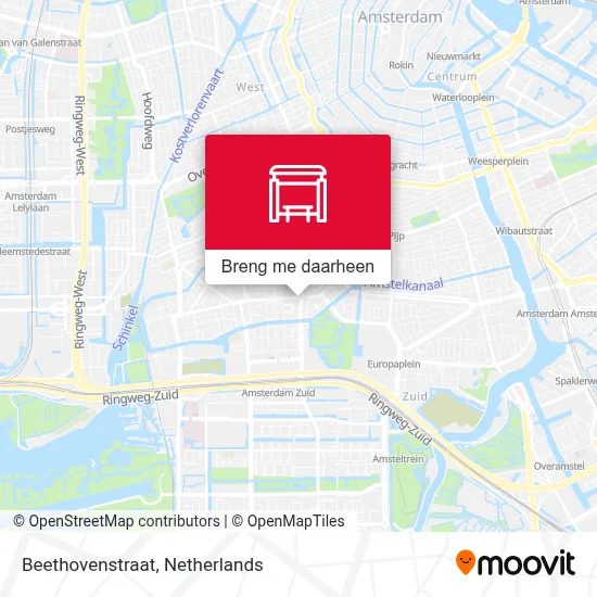 Beethovenstraat kaart