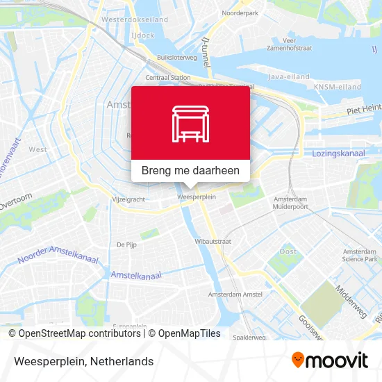 Weesperplein kaart