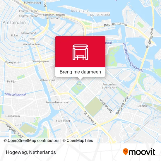 Hogeweg kaart