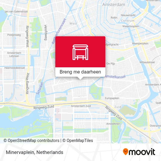 Minervaplein kaart