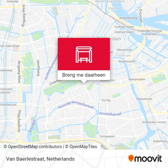 Van Baerlestraat kaart