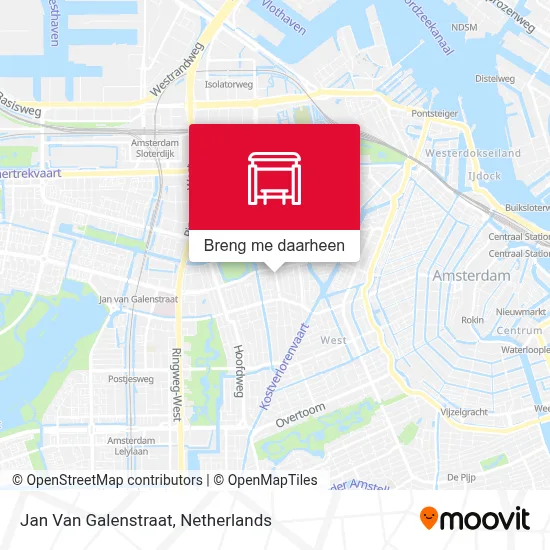 Jan Van Galenstraat kaart
