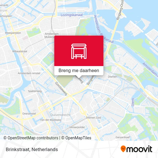 Brinkstraat kaart