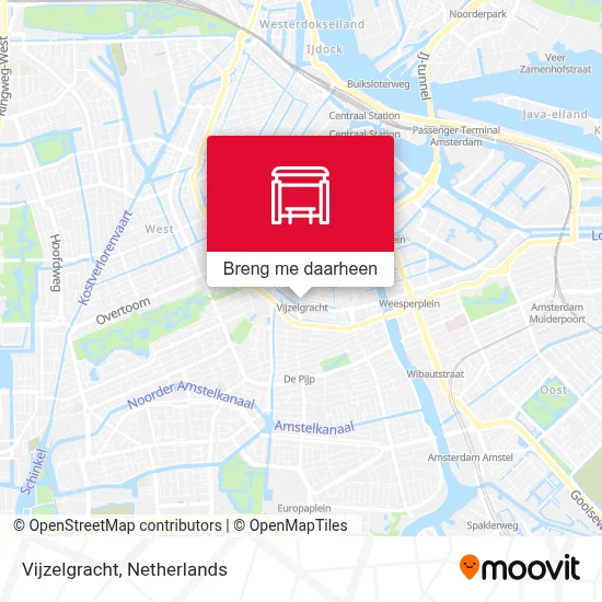 Vijzelgracht kaart