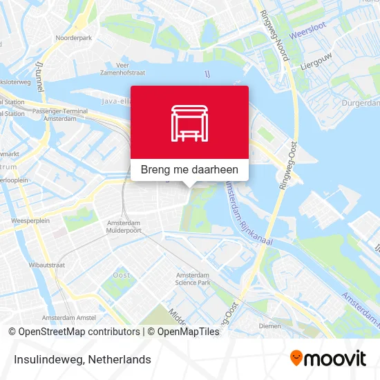 Insulindeweg kaart