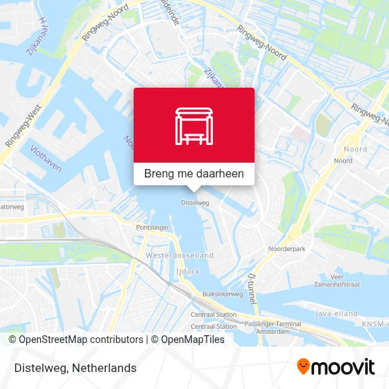Distelweg kaart