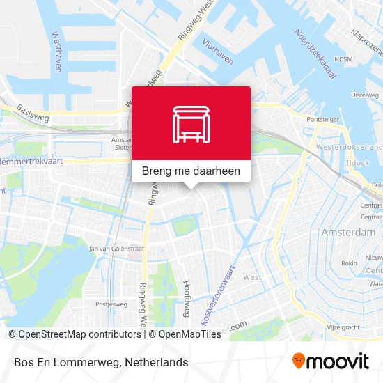 Bos En Lommerweg kaart
