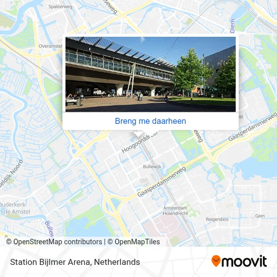 Station Bijlmer Arena kaart