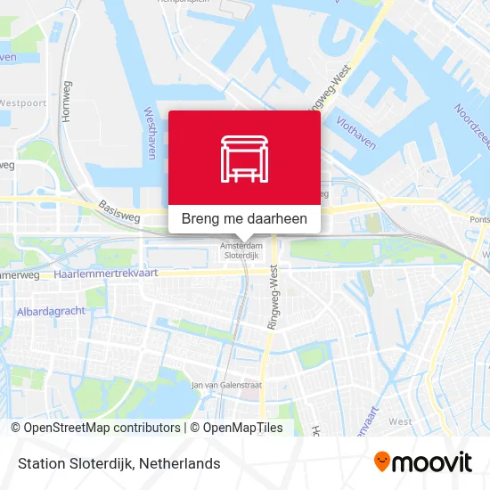 Station Sloterdijk kaart