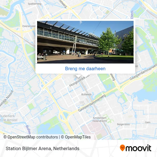 Station Bijlmer Arena kaart