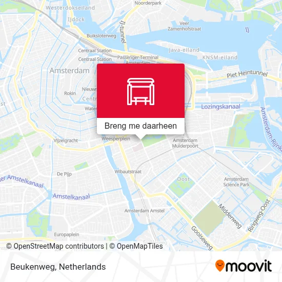 Beukenweg kaart