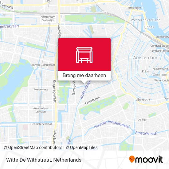 Witte De Withstraat kaart