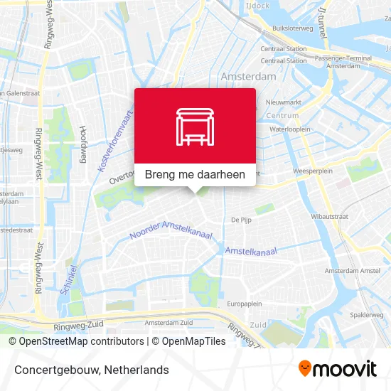 Concertgebouw kaart