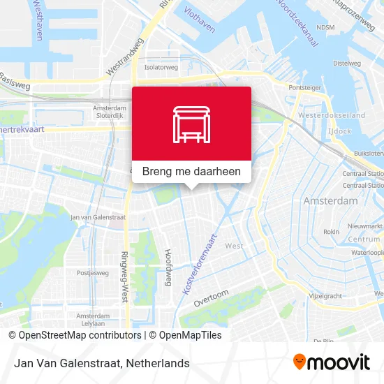 Jan Van Galenstraat kaart