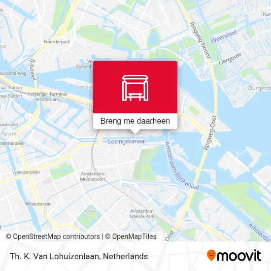 Th. K. Van Lohuizenlaan kaart