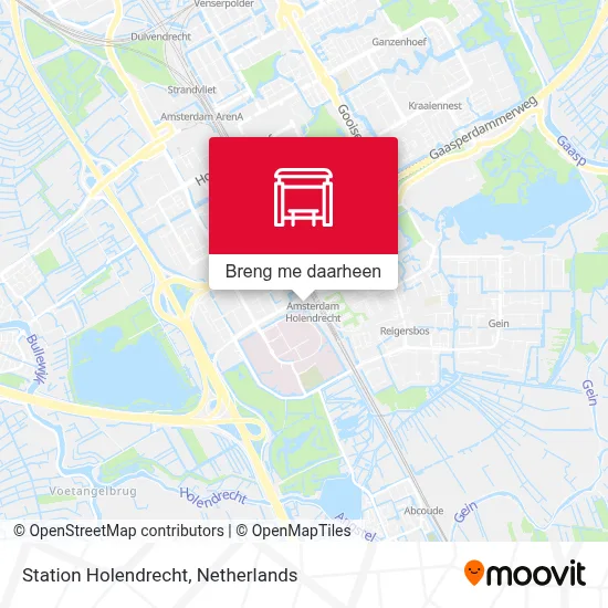 Station Holendrecht kaart