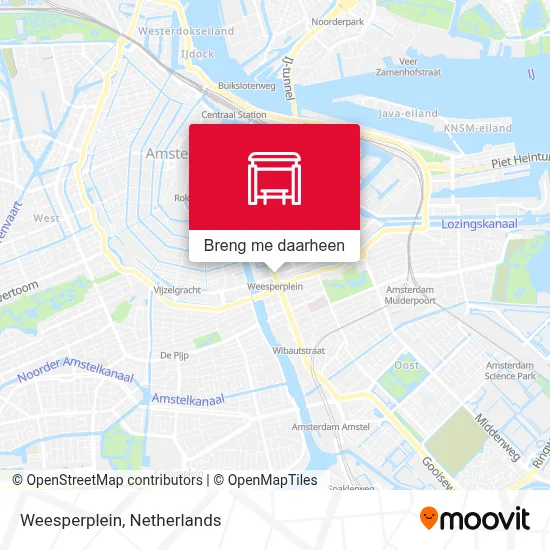 Weesperplein kaart