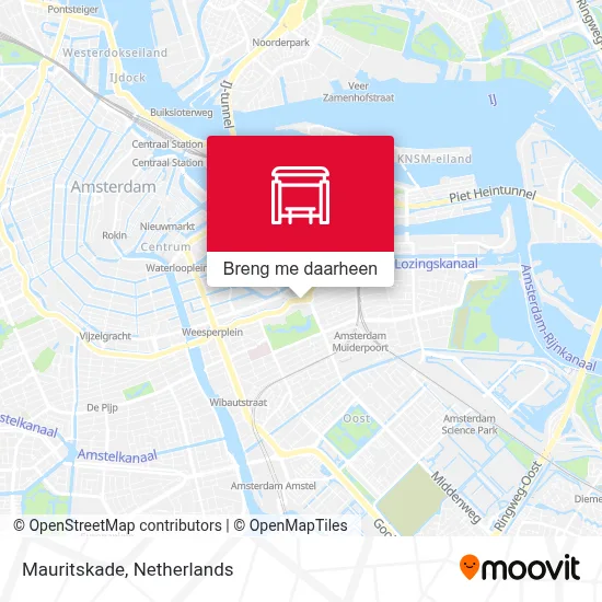 Mauritskade kaart