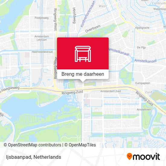 Ijsbaanpad kaart