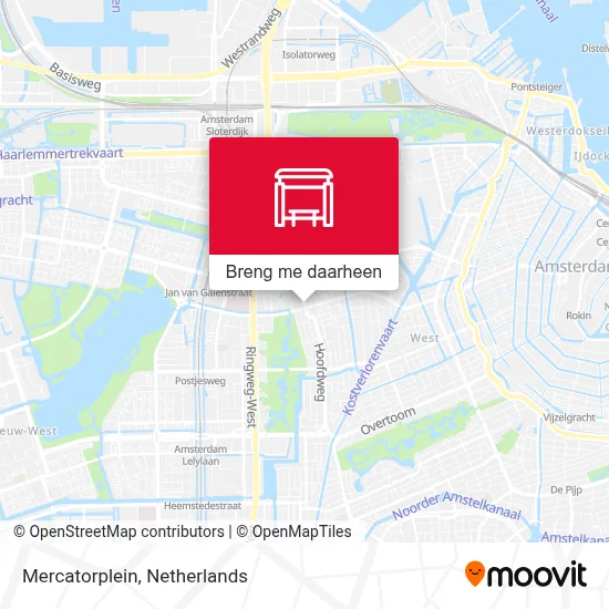 Mercatorplein kaart