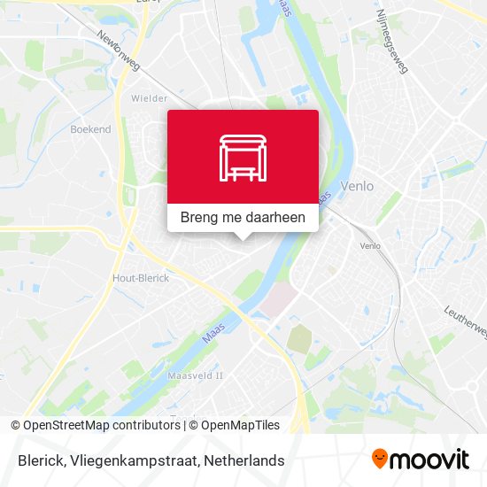 Blerick, Vliegenkampstraat kaart