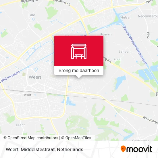 Weert, Middelstestraat kaart