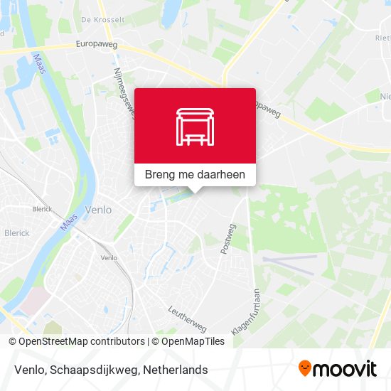 Venlo, Schaapsdijkweg kaart