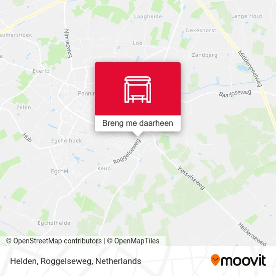 Helden, Roggelseweg kaart