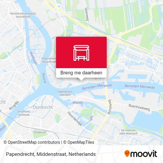 Papendrecht, Middenstraat kaart