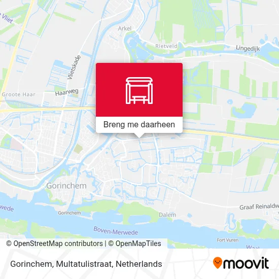Gorinchem, Multatulistraat kaart