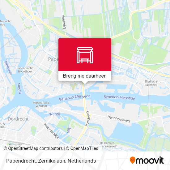 Papendrecht, Zernikelaan kaart