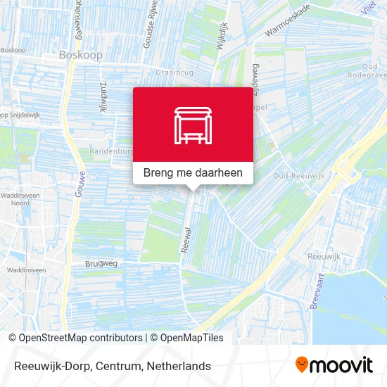 Reeuwijk-Dorp, Centrum kaart