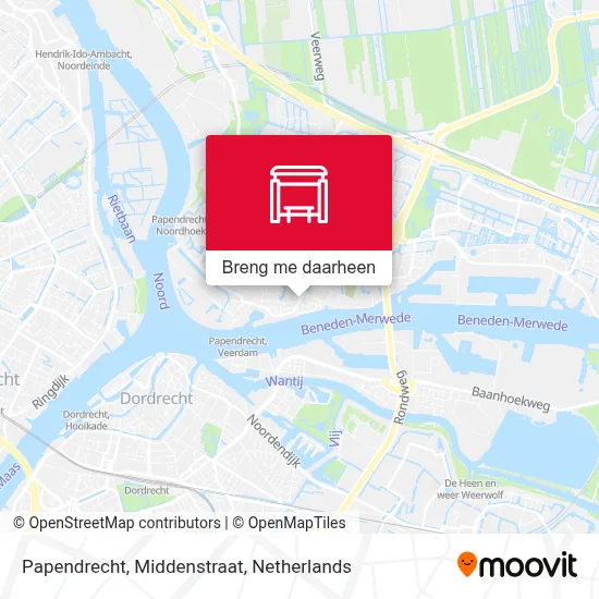 Papendrecht, Middenstraat kaart