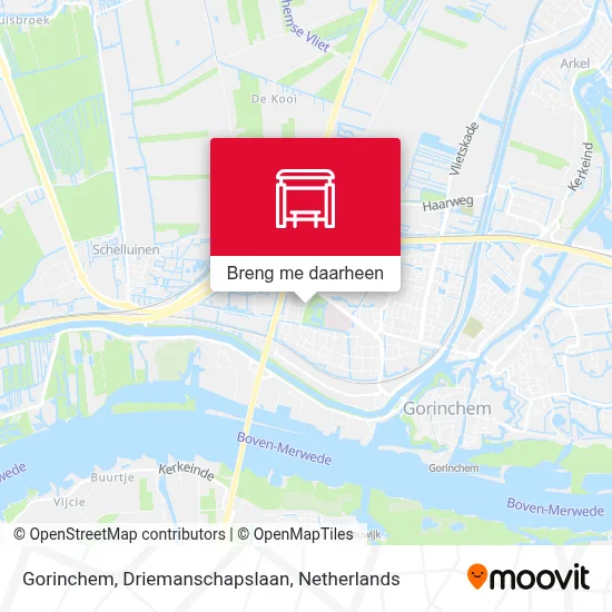 Gorinchem, Driemanschapslaan kaart