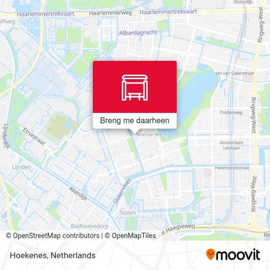 Hoekenes kaart