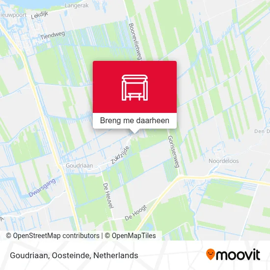 Goudriaan, Oosteinde kaart