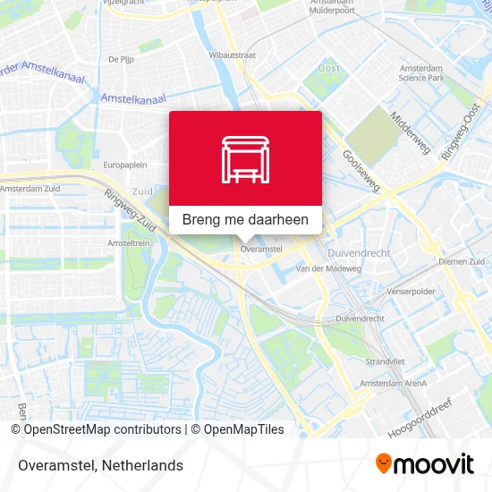 Overamstel kaart