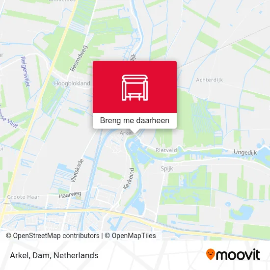 Arkel, Dam kaart