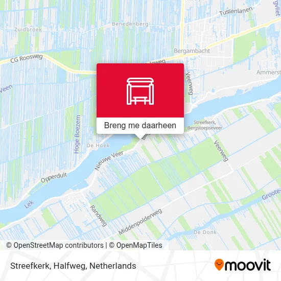 Streefkerk, Halfweg kaart