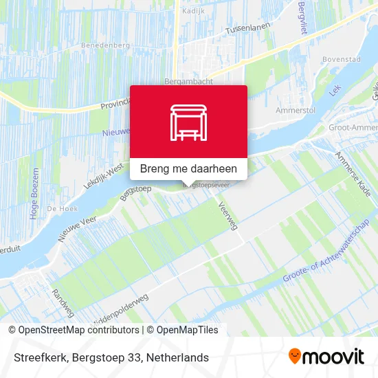 Streefkerk, Bergstoep 33 kaart