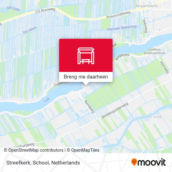 Streefkerk, School kaart