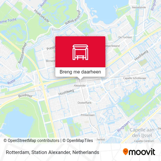 Rotterdam, Station Alexander kaart