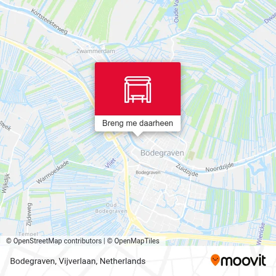 Bodegraven, Vijverlaan kaart
