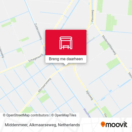 Middenmeer, Alkmaarseweg kaart