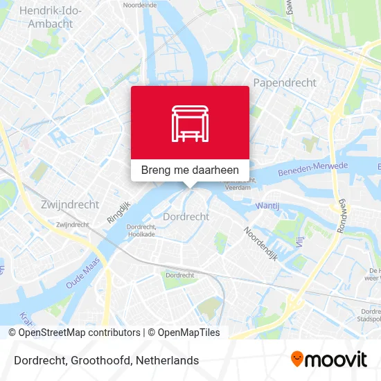 Dordrecht, Groothoofd kaart