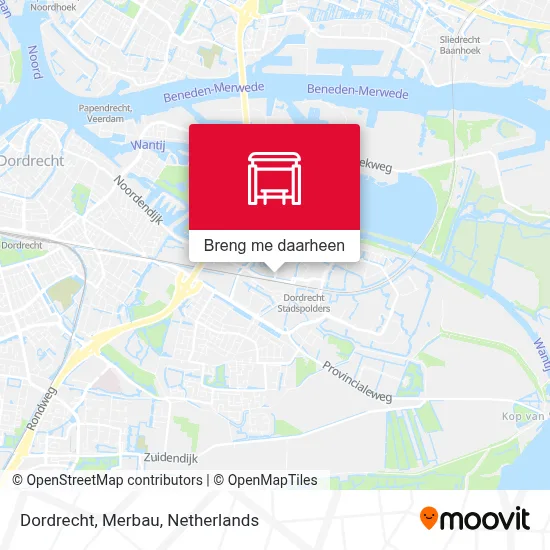 Dordrecht, Merbau kaart