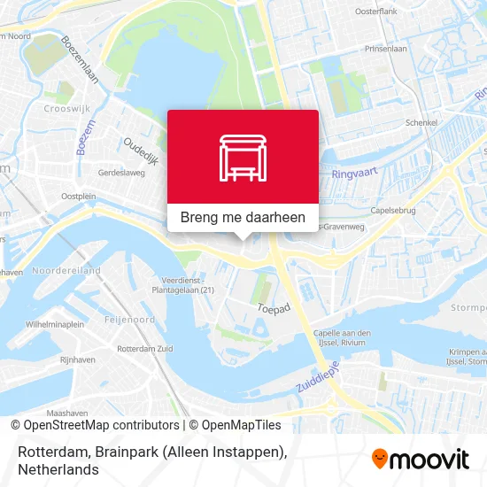 Rotterdam, Brainpark (Alleen Instappen) kaart